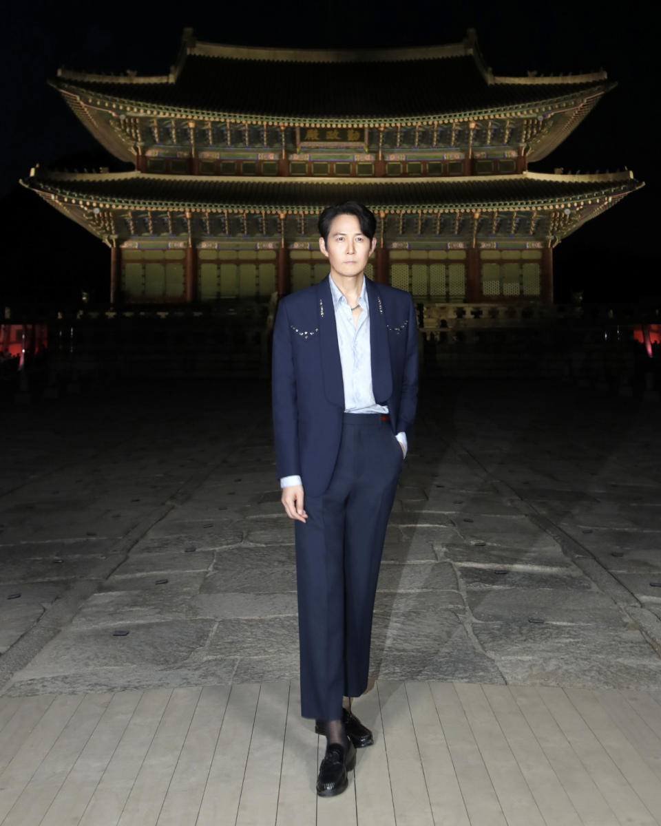 Lee Jung-jae attended Gucci's Cruise 2024 show in Seoul on 16th May 2023. (PHOTO: Gucci)
