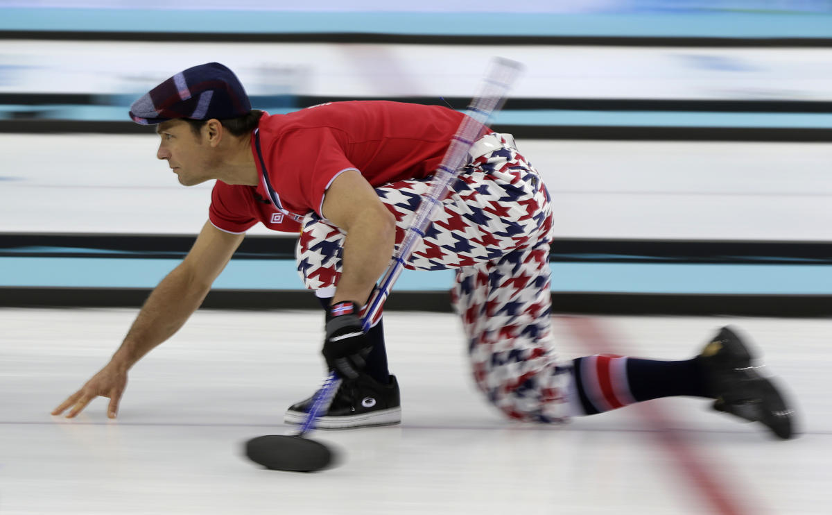 Norwegian curlers' pants make loud, proud statement