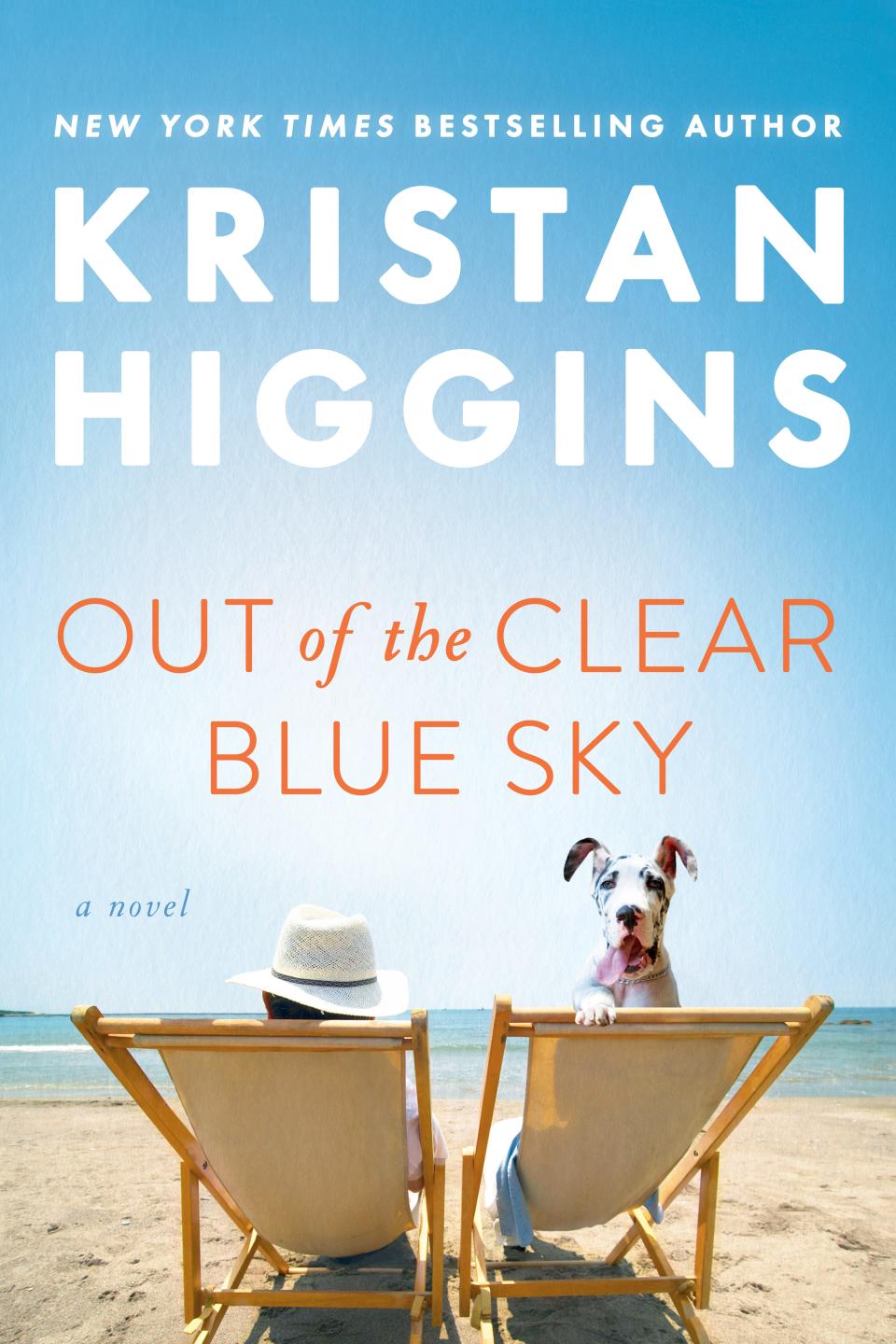 Kristin Higgins will stop at four Cape Cod bookstores over a week to talk about her Cape-set beach read "Out of the Clear Blue Sky."