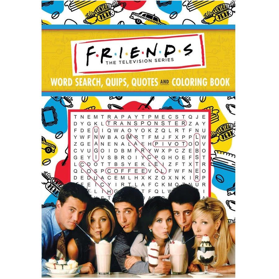 20) 'Friends' Word Search, Quips, Quotes, and Coloring Book