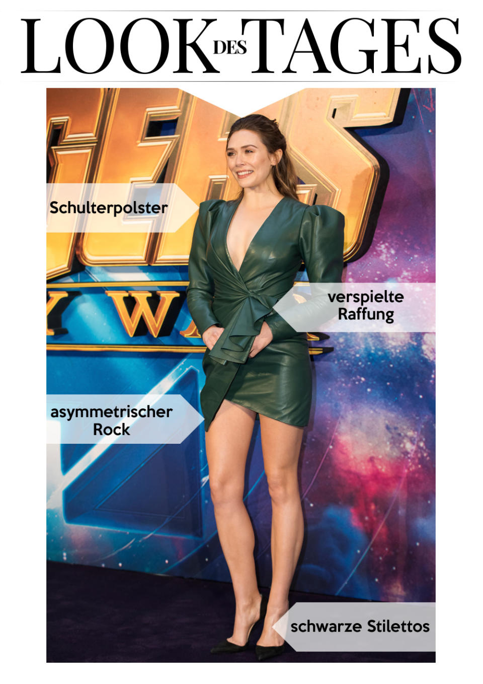 Elizabeth Olsen entschied sich an diesem Abend für einen Retro-Look. (Bild: AP Photo/Vianney Le Caer/Invision)