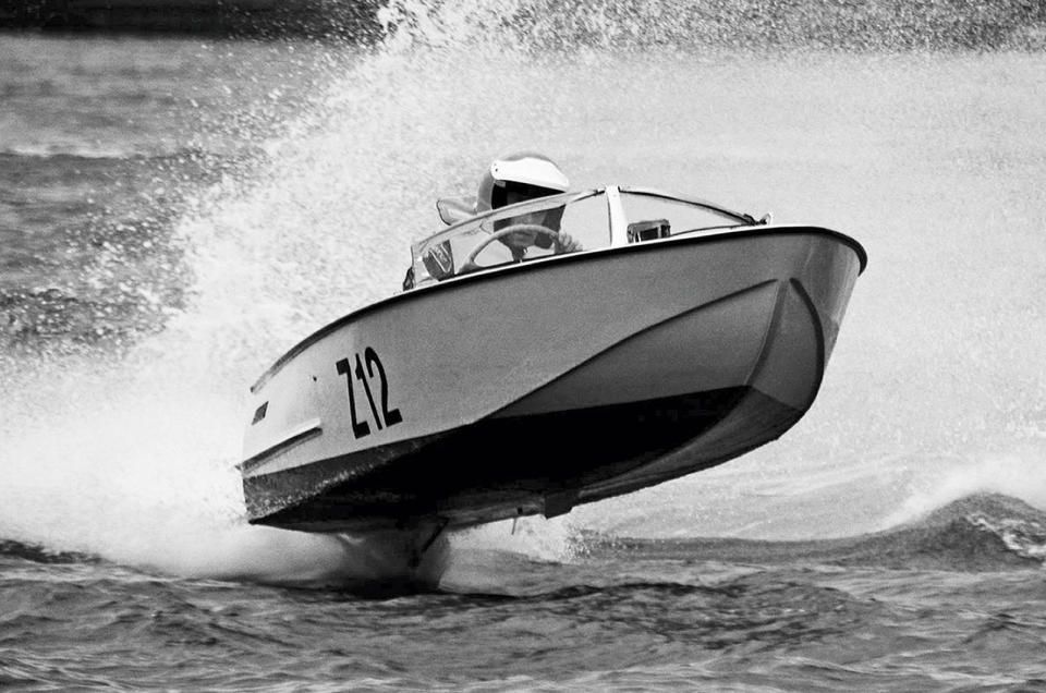 <p>Speed on water feels twice what it does on land. The aluminium Albatross is the Lotus 6 of the water, not least because it could be fitted with the same <strong>Ford E93a engine</strong>, or a <strong>Coventry Climax engine </strong>with which it could do over <strong>50mph</strong>. Both Grace Kelly and Brigitte Bardot were owners.</p>