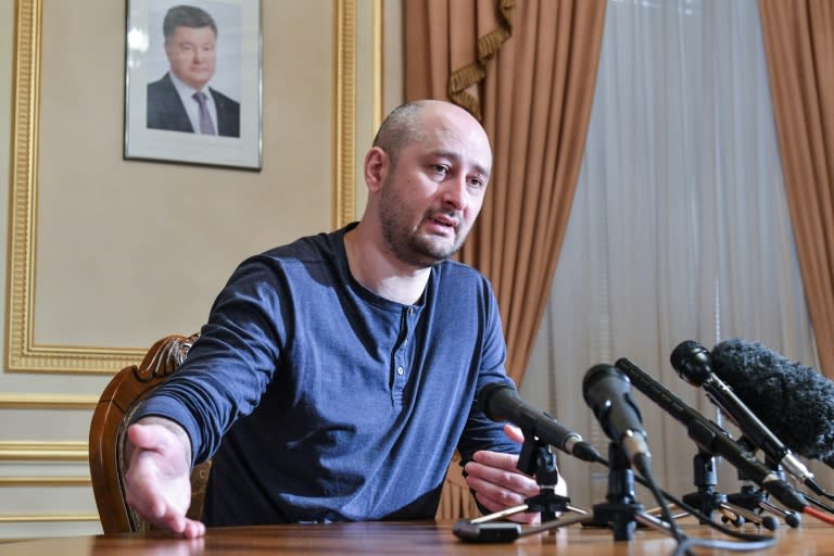 The staged death of anti-Kremlin journalist Arkady Babchenko in May has been described by a press watchdog as 'a godsend for paranoid people and conspiracy theorists'