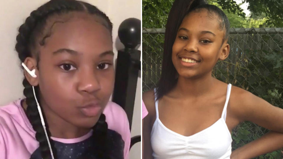 Photos show Lakiya Charleston, the 12-year-old victim in a shooting.