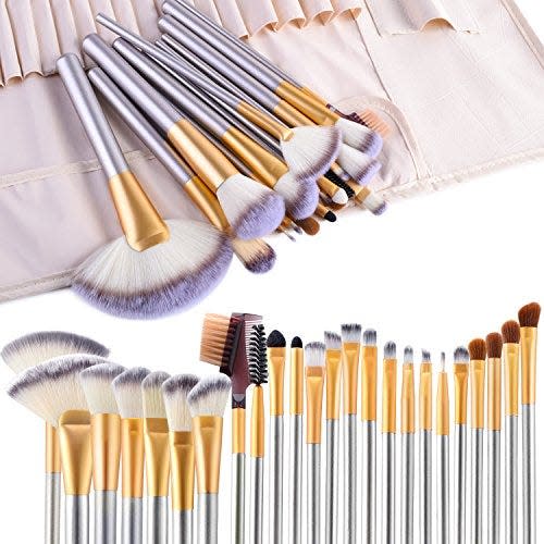 4) 24-Piece Premium Cosmetic Makeup Brush Set