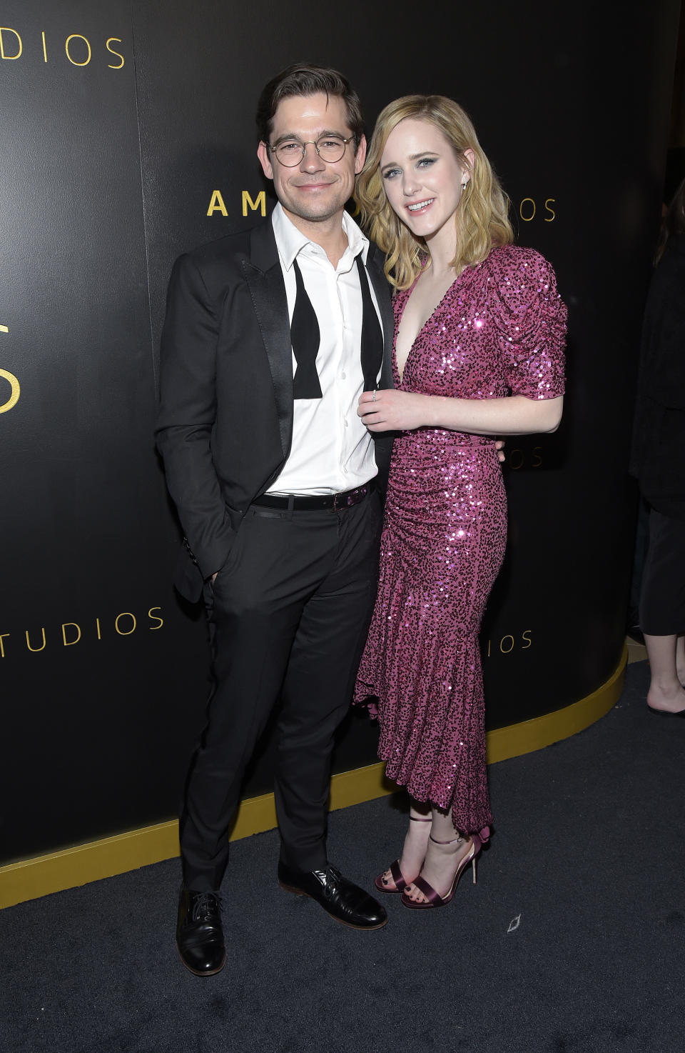 BEVERLY HILLS, CALIFORNIA - JANUARY 05: Jason Ralph and Rachel Brosnahan attend the Amazon Studios Golden Globes after party at The Beverly Hilton Hotel on January 05, 2020 in Beverly Hills, California. (Photo by Michael Tullberg/FilmMagic)