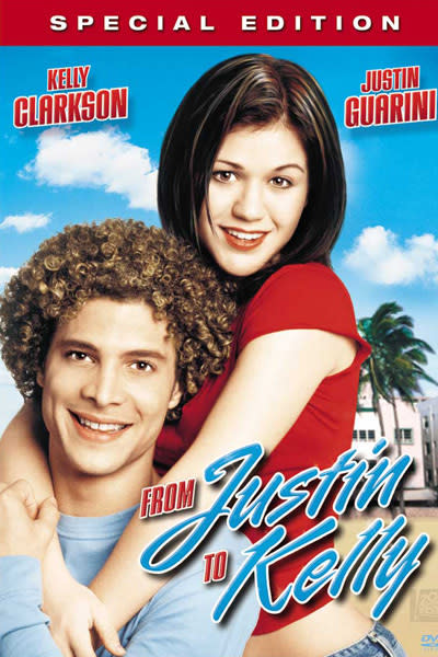 <p>Justin Guarini and Kelly Clarkson were the runner-up and winner respectively of the very first American Idol. This was another one of those films intended to cash-in on the nascent stardom of the two young singers, which instead turned into a total flop. One reviewer likened the cack-handed film to watching ‘Grease' being performed by the food court staff at Sea World. When asked why on earth she would take part in this bomb, Kelly Clarkson replied "Two words: Contractually obligated!"</p>