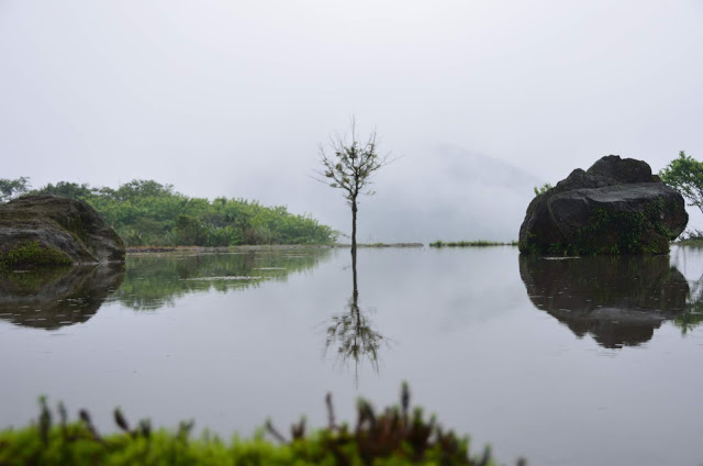 八煙水中央，此景已逝