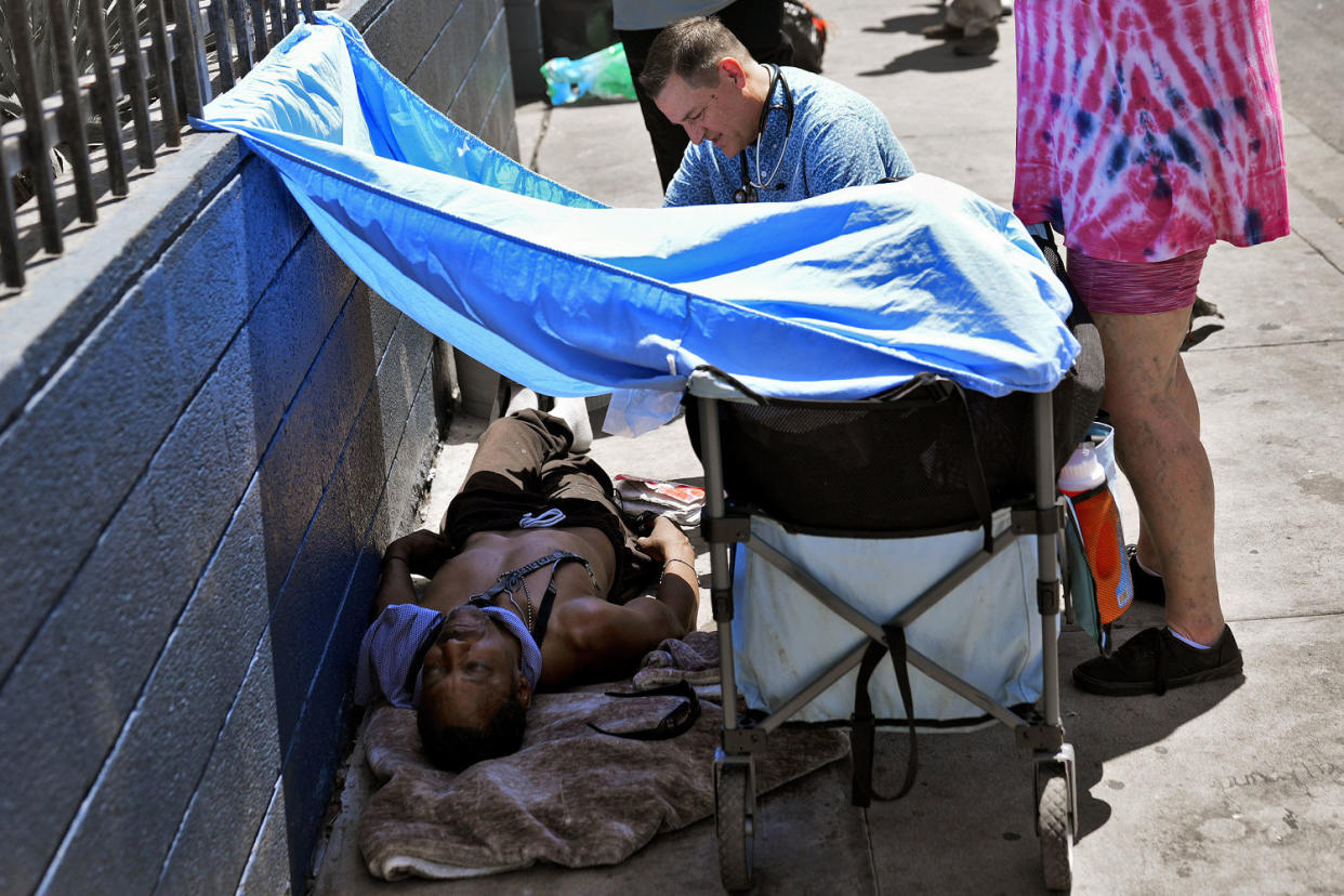 Based in the hottest big metro in America, Circle the City is taking measures to protect patients from life-threatening heat illness as temperatures hit new highs. Homeless people accounted for nearly half of the record 645 heat-related deaths last year in Arizona's Maricopa County, which encompasses metro Phoenix. (Matt York / AP)