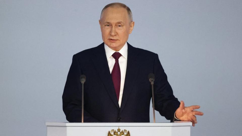 Putin durante el discurso