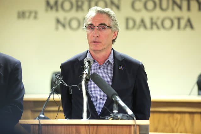 Stephen Yang/Getty Images North Dakota Gov. Doug Burgum, a 2024 presidential race dropout who is reportedly on Trump's VP shortlist