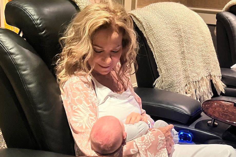 <p>Kathie Lee Gifford/Instagram</p> Kathie Lee Gifford and her new grandson