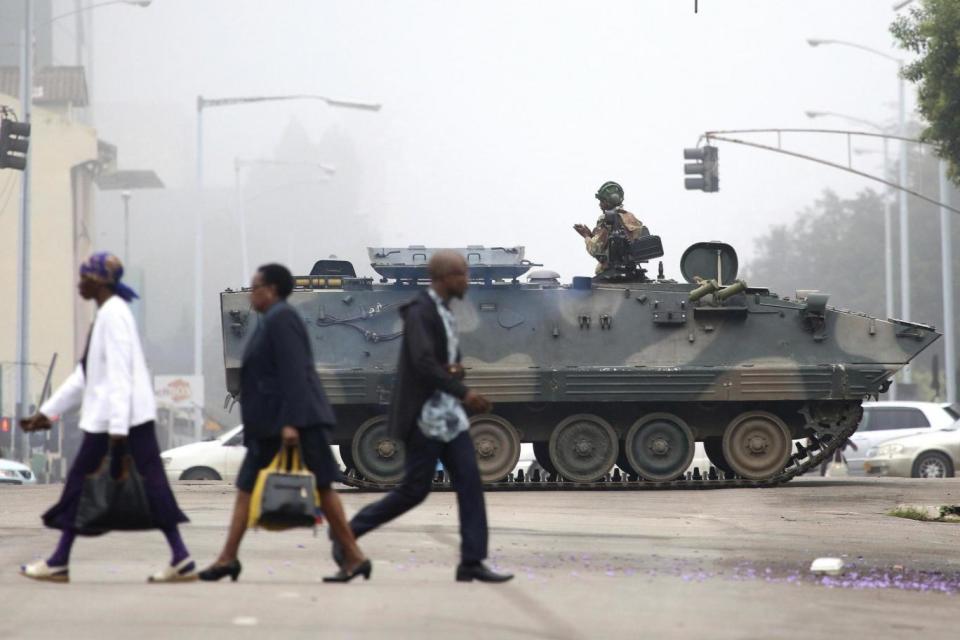 The Zimbabwe military took over the capital Harare earlier this week (AP)