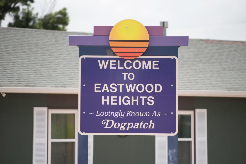 Eastwood Heights Dogpatch sign.