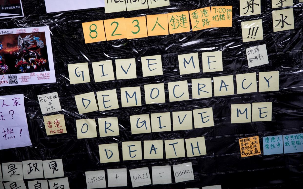 The protests om Hong Kong have roiled the city for three months - Getty Images AsiaPac