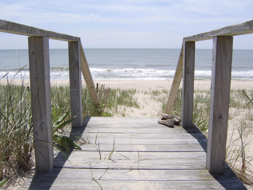 FILE- This undated file photo provided by KKM Photo shows Main Beach in East Hampton, N.Y. Main Beach is number three on the 2012 list of Top 10 Beaches produced annually by coastal expert Stephen P. Leatherman, also known as "Dr. Beach," director of Florida International University's Laboratory for Coastal Research. (AP Photo/KKM Photo, file)