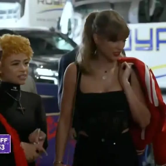 Taylor Swift and Ice Spice at the Super Bowl