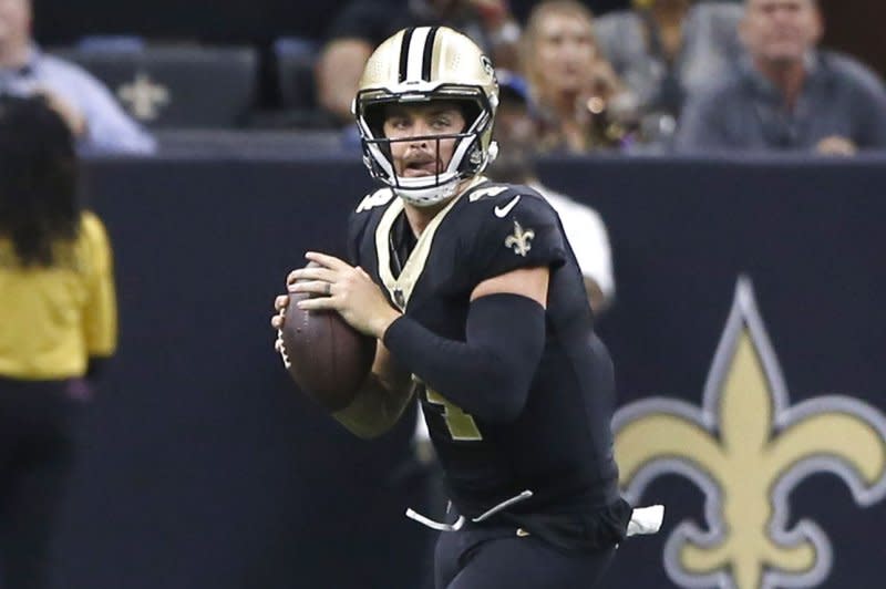 New Orleans Saints quarterback Derek Carr can be plugged in as a fantasy football streamer going forward. File Photo by AJ Sisco/UPI