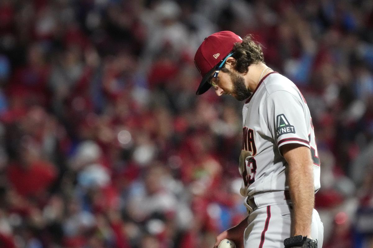 Zac Gallen struggles in return home, Diamondbacks fall to Phillies in NLCS  Game 1