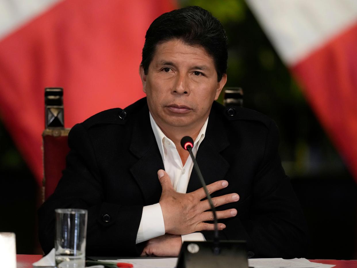 Peruvian President Pedro Castillo