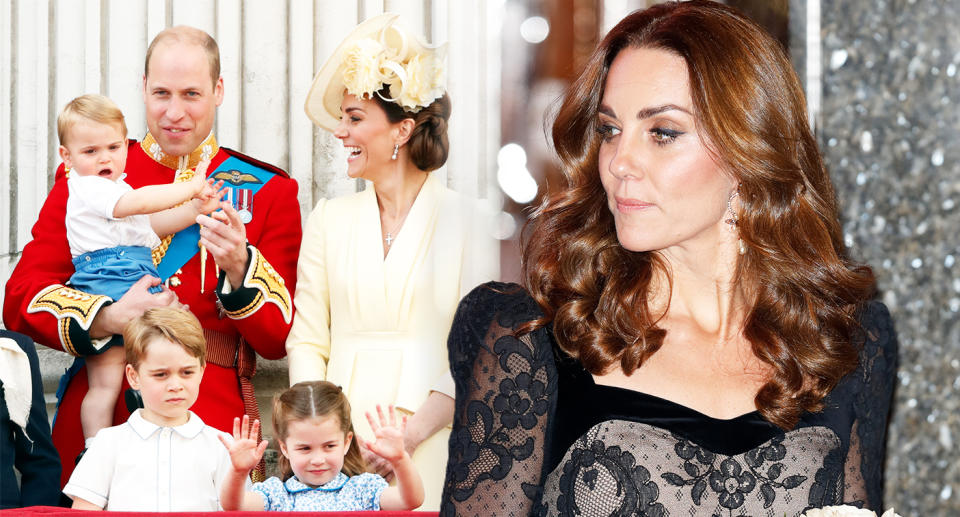 The Duchess of Cambridge told George, Charlotte and Louis they couldn't attend the Royal Variety event. [Photo: Getty]