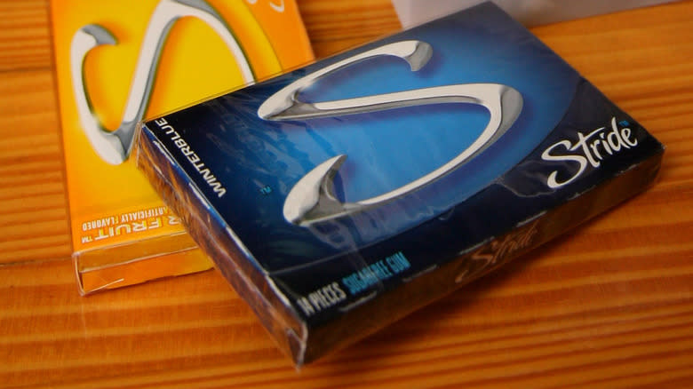 Two packs of stride gum