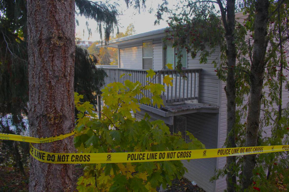 Four University of Idaho students were found dead Nov. 13 at this three-story home in Moscow, Idaho.  / Credit: Angela Palermo/Idaho Statesman/Tribune News Service via Getty Images