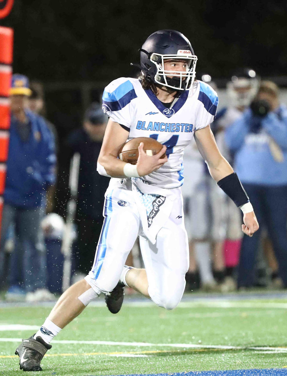 Blanchester's Michael Mulvihill was the offensive and defensive player of the year in the Southern Buckeye Conference's National division last season.