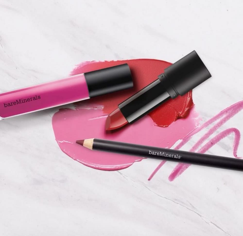 With BareMinerals’ Statement Lip line, you could wear a new lipstick almost every day for a month