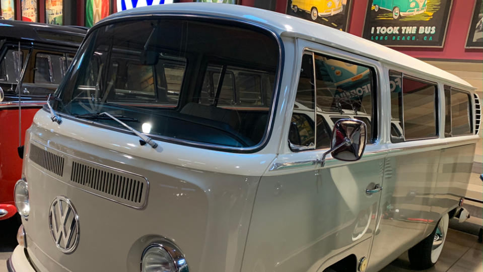 A 1968 Volkswagen Transporter Bay Window owned by comedian Gabriel Iglesias.