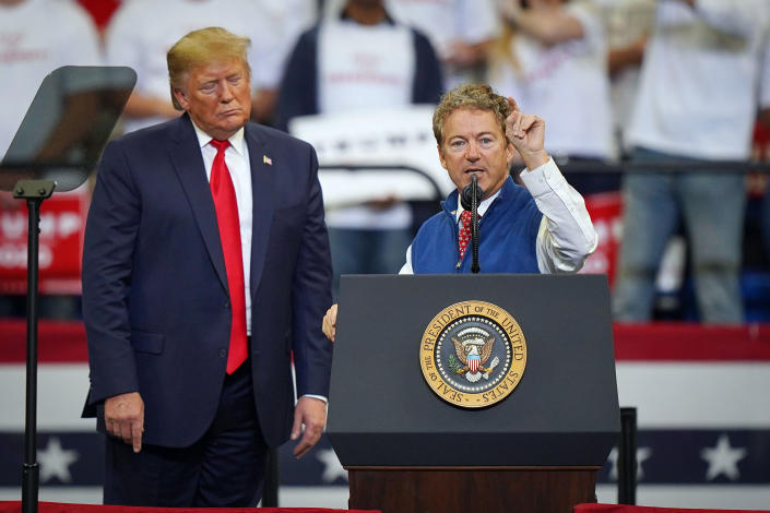 Donald Trump with Rand Paul