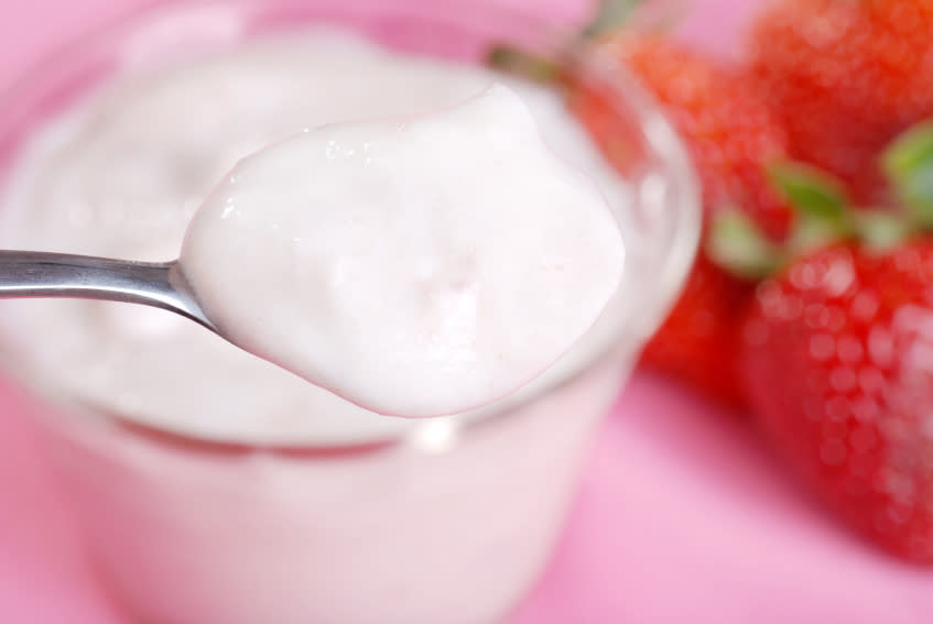 <div class="caption-credit"> Photo by: mg7</div><div class="caption-title">Yoplait Original 99% Fat Free (various fruit flavors)</div><p> Yogurt is another should-be healthy snack that has been hijacked by the food industry. Many yogurts are made to be low- or non-fat but are loaded with added sugar and other ingredients that are completely superfluous. </p> <p> Whereas a product like <a rel="nofollow noopener" href="http://www.mnn.com/food/healthy-eating/blogs/what-is-greek-yogurt" target="_blank" data-ylk="slk:Fage 0%;elm:context_link;itc:0;sec:content-canvas" class="link ">Fage 0%</a> is made of only "Grade A Pasteurized Skimmed Milk, and Live Active Yogurt Cultures," Yoplait Original includes sugar, modified corn starch, <a rel="nofollow noopener" href="http://www.mnn.com/eco-glossary/high-fructose-corn-syrup" target="_blank" data-ylk="slk:high fructose corn syrup;elm:context_link;itc:0;sec:content-canvas" class="link ">high fructose corn syrup</a> , kosher gelatin, and tricalcium phosphate - yet no live and active cultures, which is one of the main reasons to be eating yogurt in the first place! </p> <p> <i>Serving Size: 1 container (170 grams)</i> <br> <i>Calories: 170</i> <br> <i>Total fat: 1.5 grams</i> <br> <i>Saturated fat: 1 gram</i> <br> <i>Sodium: 85 milligrams</i> <br> <i>Sugars: 26 grams</i> < bod </p>