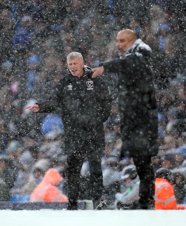 David Moyes (left) felt West Ham lacked a cutting edge