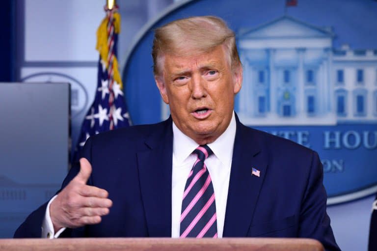 Donald Trump lors d'une conférence de presse à Washington, le 18 septembre 2020  - SAUL LOEB © 2019 AFP