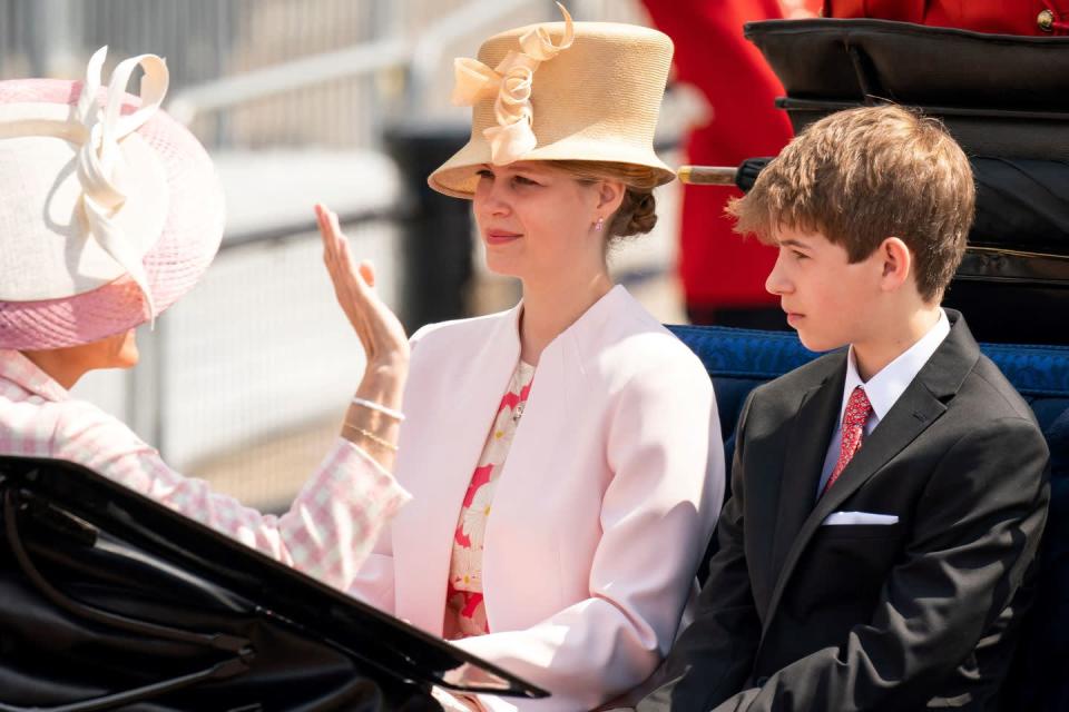 <p>Lady Louise Windsor and James, Viscount Severn, are seasoned pros at Trooping the Colour.</p>