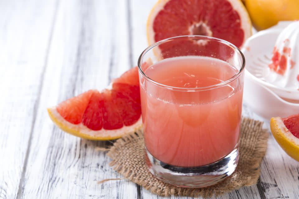 She claims that grapefruit juice stalls the enzymes that break down drugs like painkillers. Photo: Getty Images