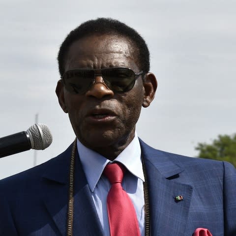 Equatorial Guinea's President Teodoro Obiang Nguema has ruled since 1979 - Credit:  AIZAR RALDES/ AFP