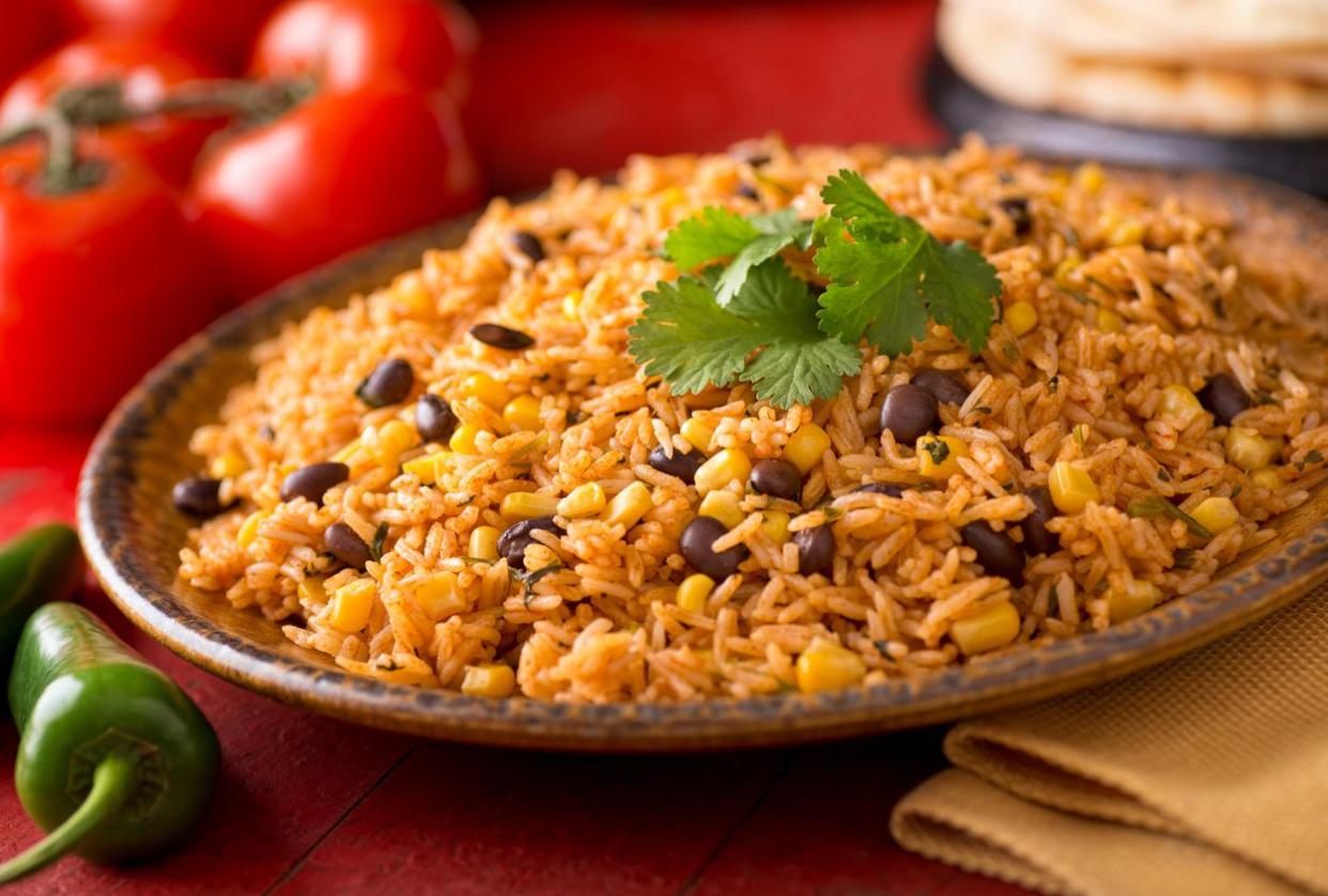 african rice and beans