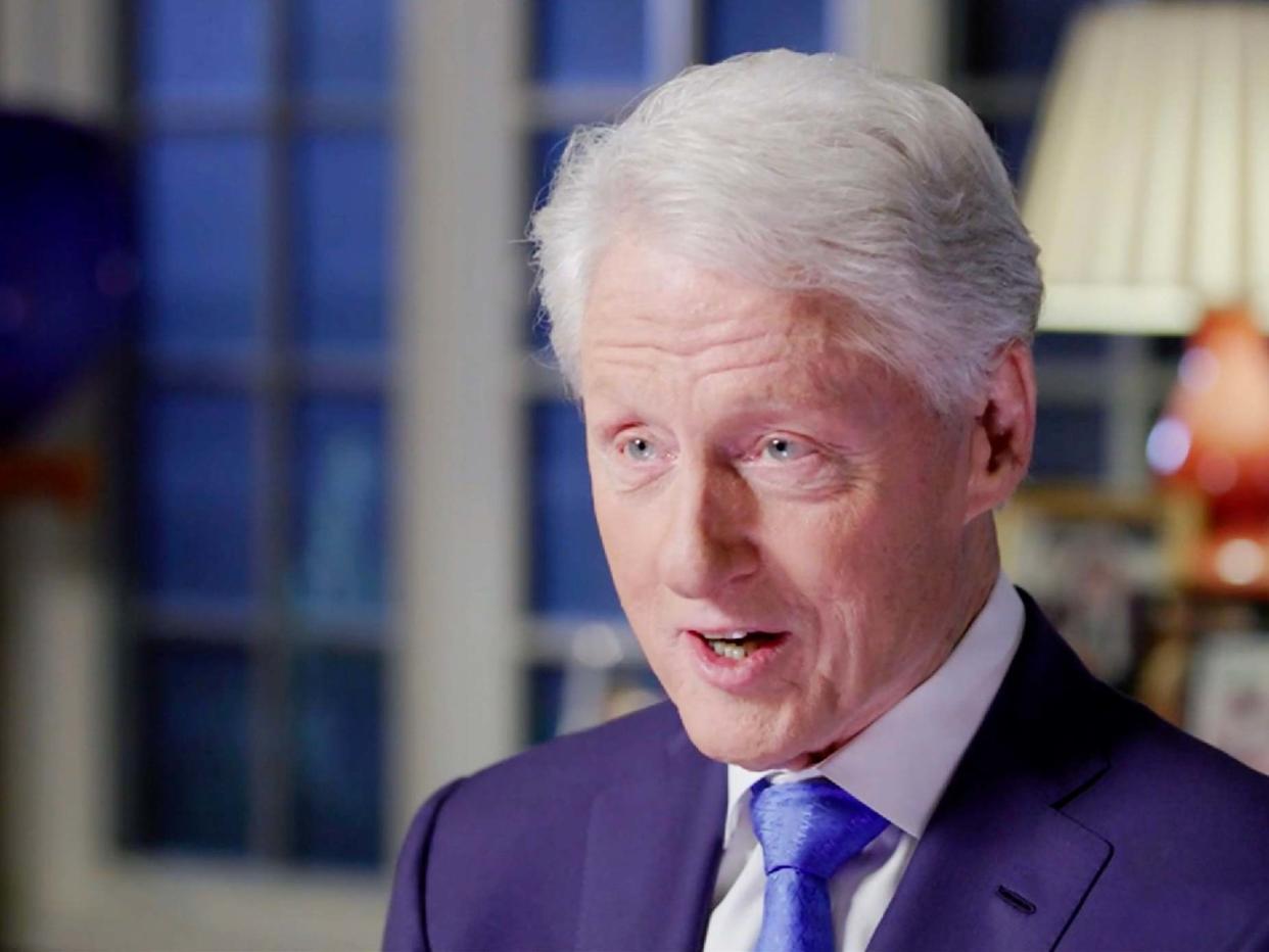 Bill Clinton addresses the Democratic National Convention: EPA