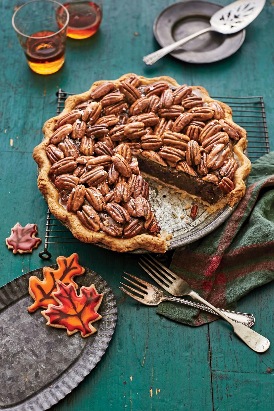 Salted Caramel-Chocolate Pecan Pie