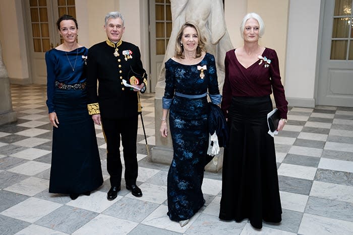 Los invitados a la última recepción de la reina Margarita