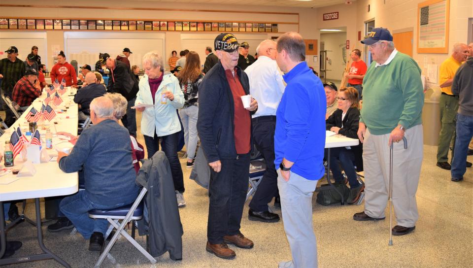 Veterans from all branches of the service enjoyed a Veterans Day breakfast hosted by the West Holmes History Club.