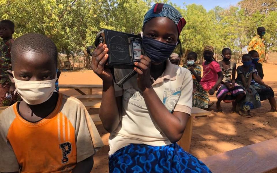 Lessons broadcast over the radio have provided a lifeline for some children unable to access in-person teaching - Anouk Desgroseilliers / Education Cannot Wait