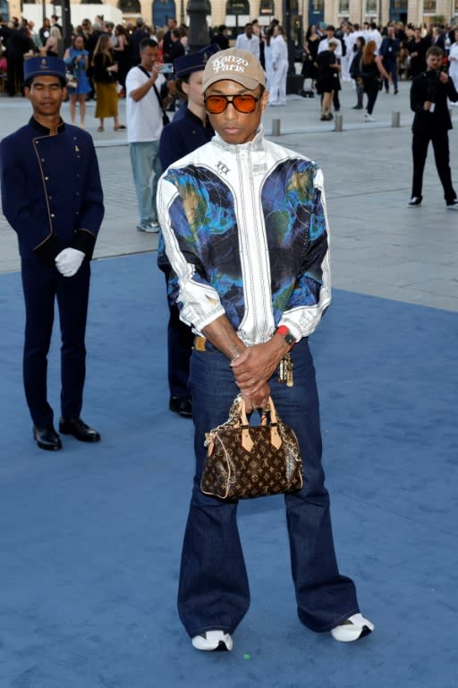 US rapper and fashion designer Pharrell Williams was there (Geoffroy VAN DER HASSELT)