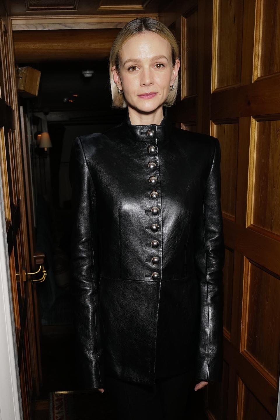 Carey Mulligan at the Chanel x Charles Finch pre BAFTA dinner at 5 Hertford Street Club in London