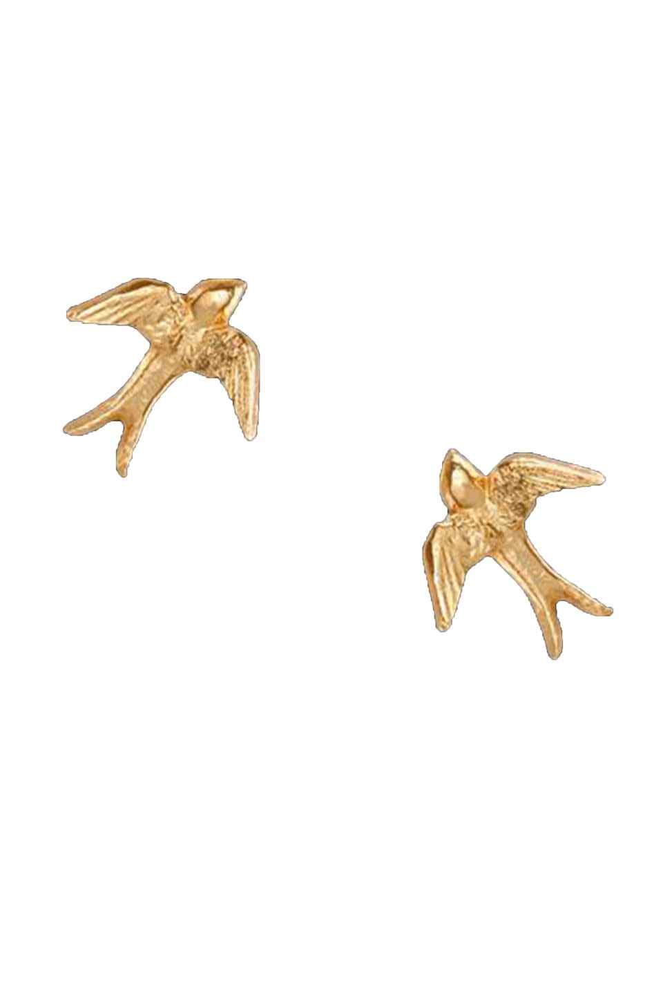 <p><a class="link " href="https://catherinezoraida.com/products/gold-swallow-stud-earrings" rel="nofollow noopener" target="_blank" data-ylk="slk:SHOP NOW;elm:context_link;itc:0;sec:content-canvas">SHOP NOW</a></p><p>Meghan always adds subtle details to her look, including these swallow earrings from Catherine Zoraida.</p><p>Earrings, £120, Catherine Zoraida</p>