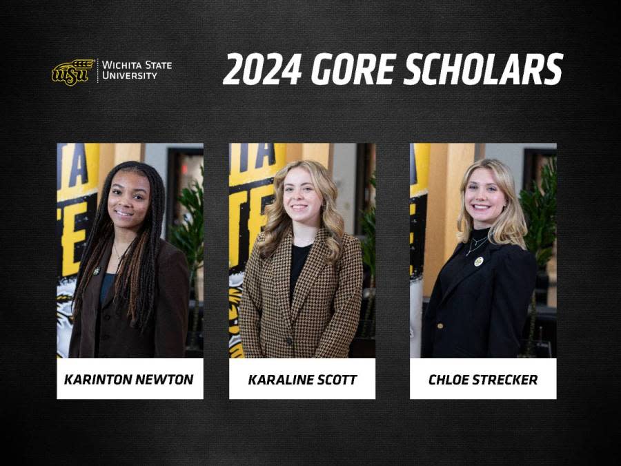 Recipients of the 2024 Gore Scholarships at WSU: Karinton Newton, Summit Christian Academy (Missouri) Karaline Scott, Goddard High School Chloe Strecker, Eureka High School (Missouri)