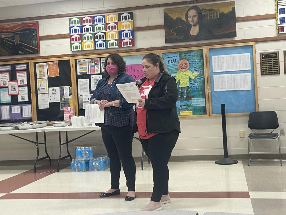 Des Moines Public Schools held the first in a series of community conversations about school violence and trauma Thursday, April 28, 2022.