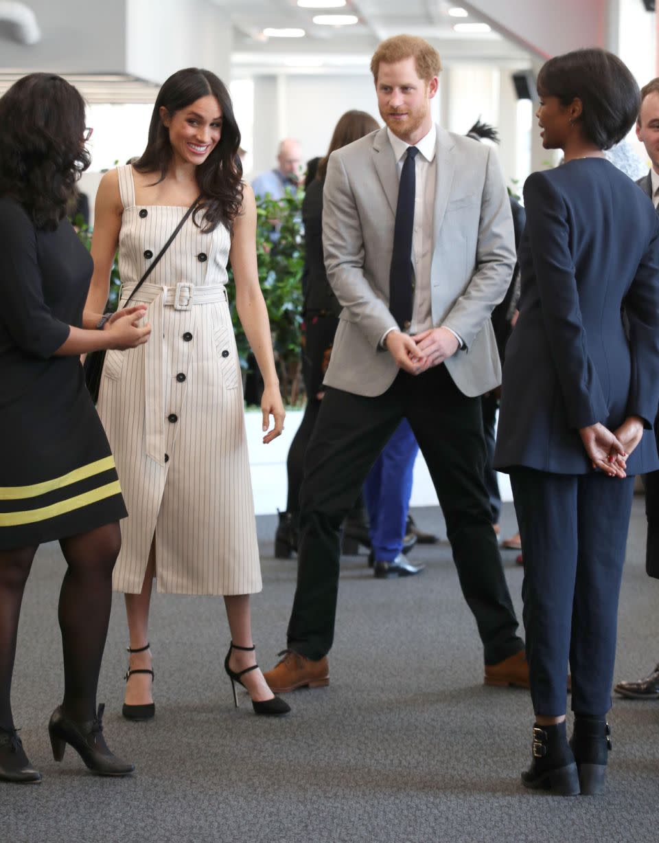 She appeared at the event alongside her cousin, Prince Harry, and his fiance Meghan Markle. Photo: Getty Images