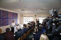 Britain Football Soccer - Sutton United Media Day - FA Cup Fifth Round Preview - The Borough Sports Ground - 16/2/17 Sutton United manager Paul Doswell during the press conference Action Images via Reuters / Matthew Childs Livepic